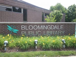 Bloomingdale Library Monument Sign