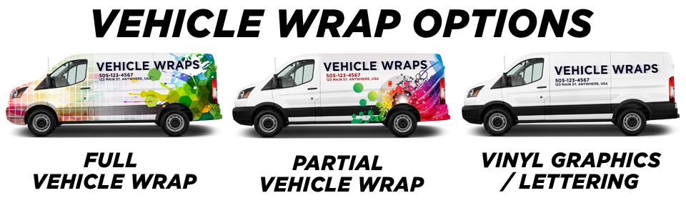 Schaumburg Vehicle Wraps vehicle wrap options