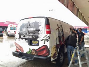Hanover Park Commercial Vehicle Wraps custom vehicle wrap install outdoor 300x225